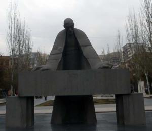 A statue of Armenia's most famous DJ